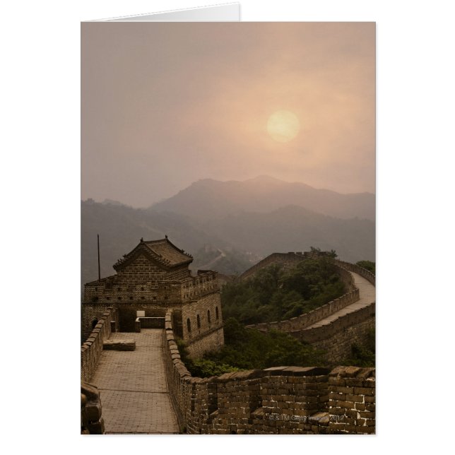 Vue aérienne de la Grande Muraille de Chine (Devant)