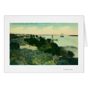 Vue aérienne de la rivière Antioch et San Joaquin