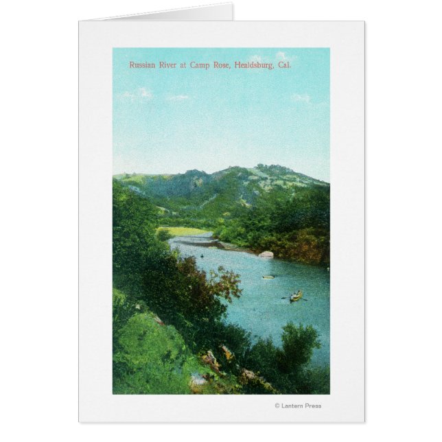 Vue aérienne de la rivière russe au Camp Rose (Devant)