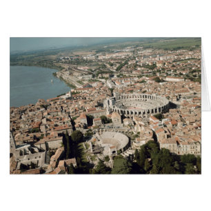 Vue aérienne de la ville avec