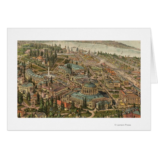 Vue aérienne de l'Alaska Yukon Pacific Expo (Devant horizontal)