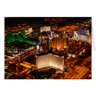 Vue aérienne de Las Vegas depuis un blimp