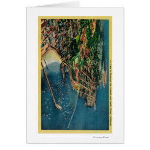 Vue aérienne de Monterey et Presido