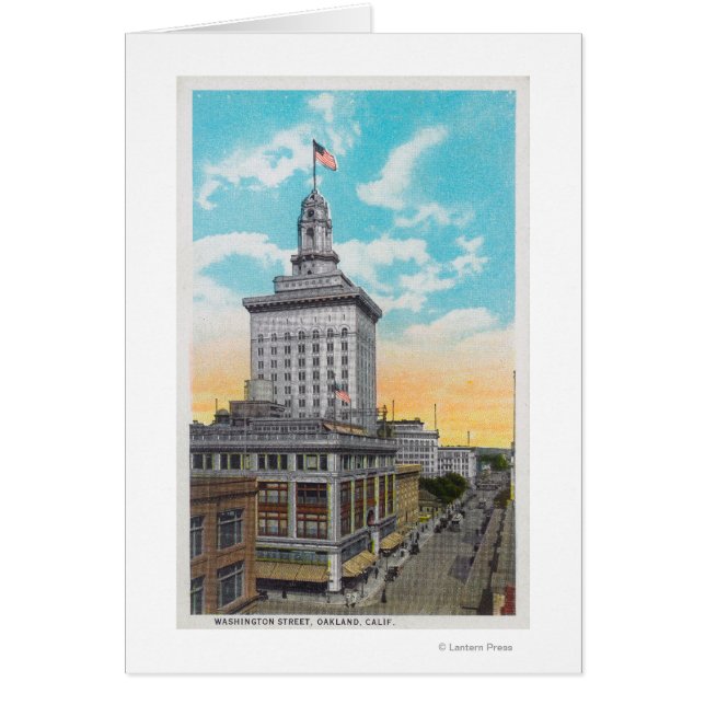 Vue aérienne de Washington StreetOakland, CA (Devant)