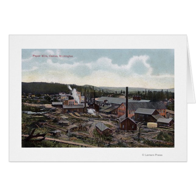 Vue aérienne des moulins à papier (Devant horizontal)