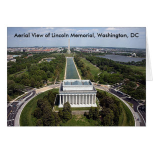 Vue aérienne du monument commémoratif de Lincoln, 