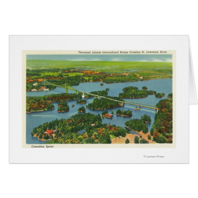 Vue aérienne du pont international (Devant horizontal)