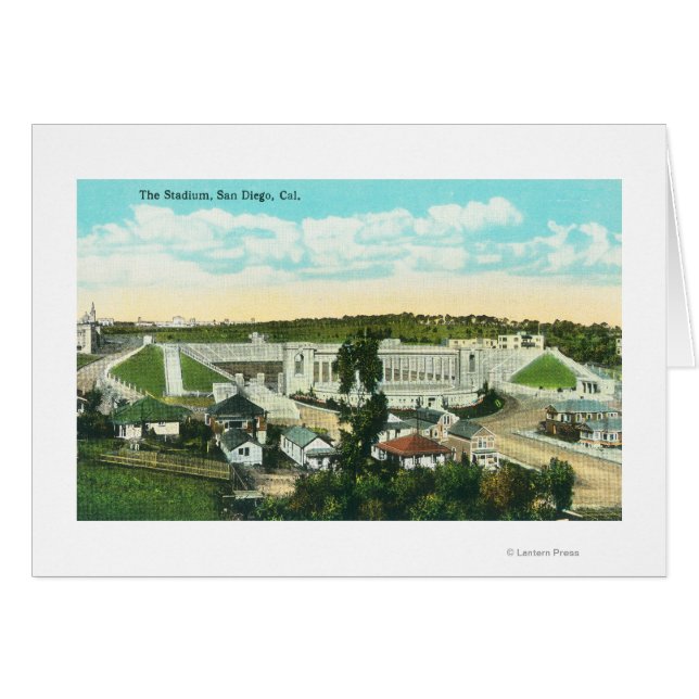 Vue aérienne du stade San Diego, CA (Devant horizontal)