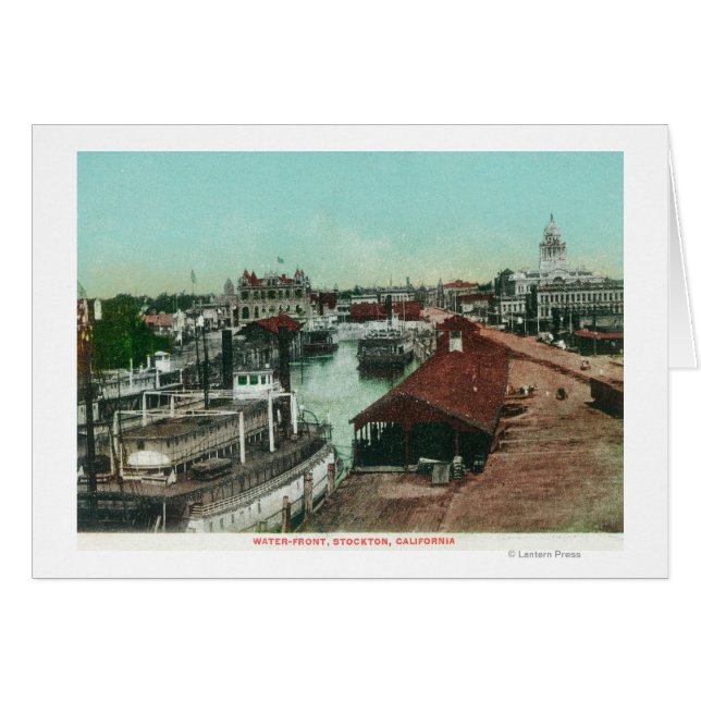 Vue aérienne du WaterfrontStockton, CA (Devant horizontal)