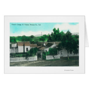 Vue aérienne extérieure du chalet français