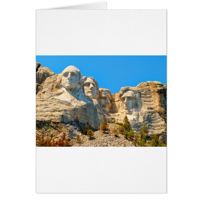 Vue classique du mont Rushmore (Devant)