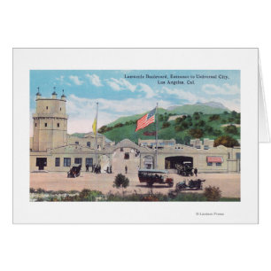 Vue de boulevard de Laemmle de ville universelle