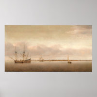 Vue de Hoorn - Poster d'art raffiné Abraham de Ver
