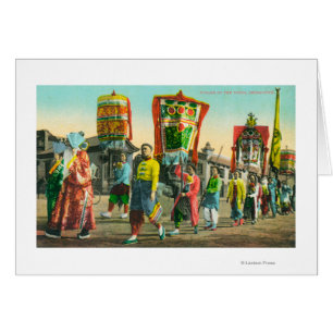 Vue de la parade des Tongs, Chinatown