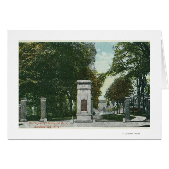 Vue de la porte commémorative de Union College (Devant horizontal)