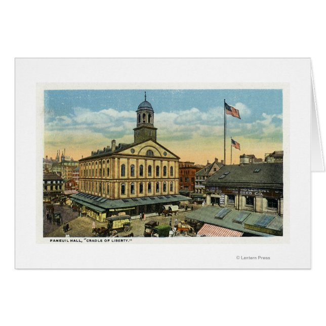 Vue de la salle de Faneuil, berceau de la liberté (Devant horizontal)