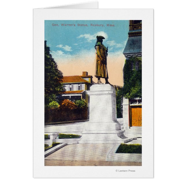 Vue de la statue du général Warren (Devant)