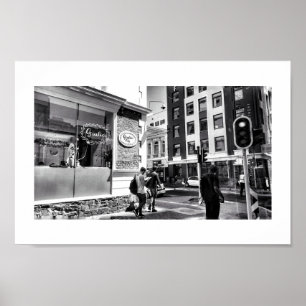 Vue de la vie urbaine rue BNW Le Cap Affiche