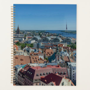 Vue de la vieille ville de Riga d'en haut