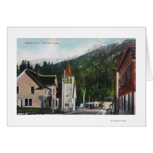 Vue de la ville de Mission StreetKetchikan, AK