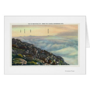 Vue de l'autre Adirondack Mts au-dessus des nuages