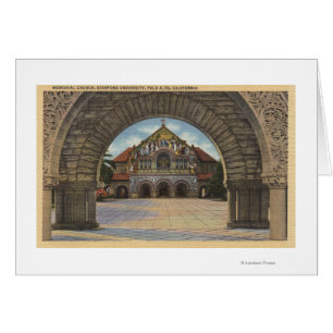 Vue de l'église commémorative, Stanford U.
