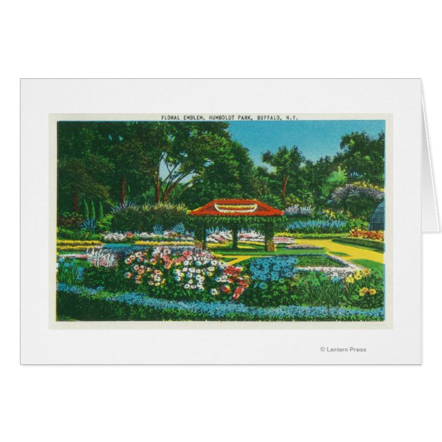 Vue de l'emblème floral du parc Humboldt (Devant horizontal)