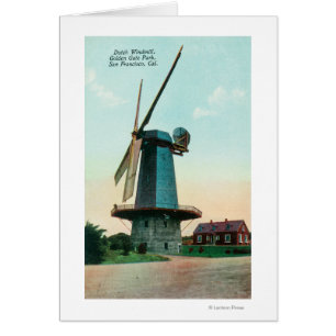 Vue de moulin à vent néerlandais à Golden Gate