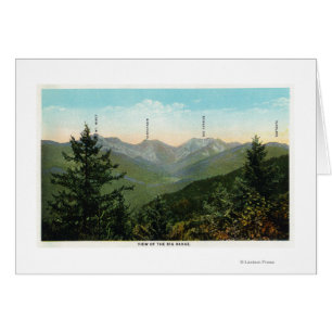 Vue de Mt. Marcy, Saddleback, dent de scie