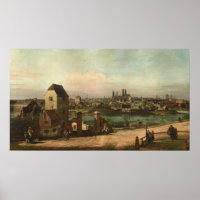 Vue de Munich - Bernardo Bellotto Poster d'Art