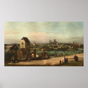Vue de Munich - Bernardo Bellotto Poster d'Art