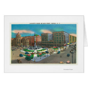 Vue de rue carrée et principale de Lafayette