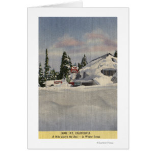 Vue de ville en hiver