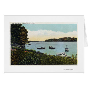 Vue des bateaux à Narrows