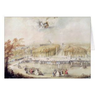 Vue des jardins et du château de Versailles