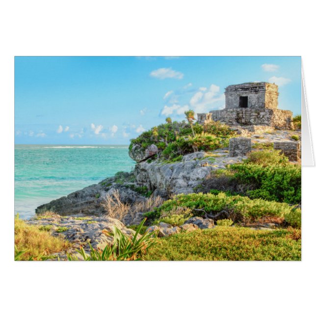 Vue Des Ruines De Tulum, Temple Dieu Des Vents, Me (Devant horizontal)