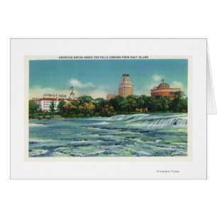 Vue d'île de chèvre de rapide américaine