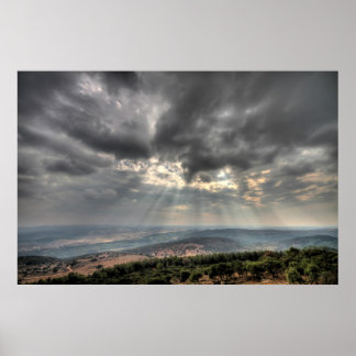 Vue du Mont Carmel, Israel Photo Poster