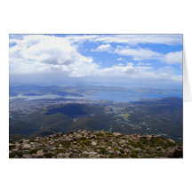 Vue du Mont Wellington, Tasmanie, Carte