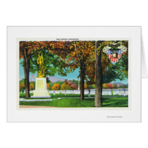 Vue du Monument Français, Soldats en