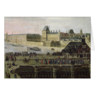 Vue du Pont-Neuf et de la rivière la Seine