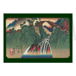 Vue du pont sur la rivière Ina, Nojiri par Hiroshi