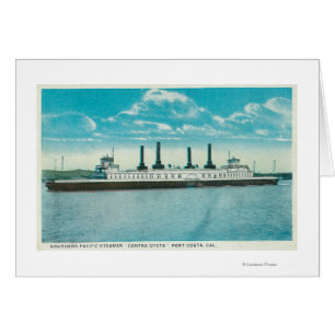 Vue du SP Steamer Contra CostaPort Costa, CA