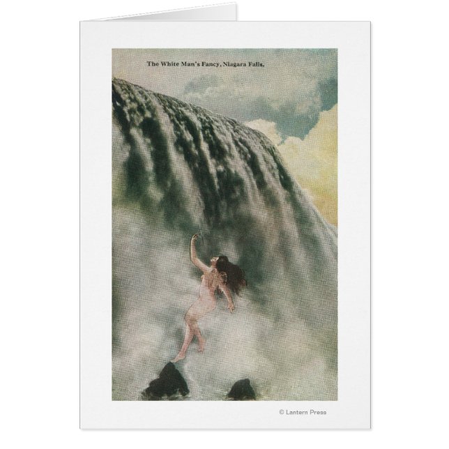 Vue d'une femme dans les chutes (Devant)