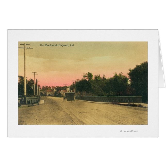 Vue d'une Ford Model-T sur le boulevard (Devant horizontal)