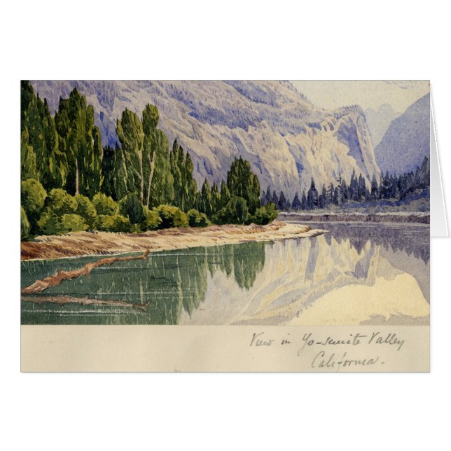 Vue en vallée la Californie de Yo-Semite (Devant horizontal)