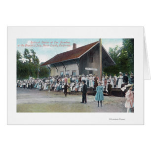 Vue extérieure de gare sur la 4ème de