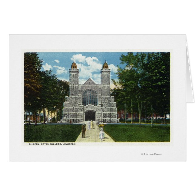 Vue extérieure de la chapelle du Bates College (Devant horizontal)