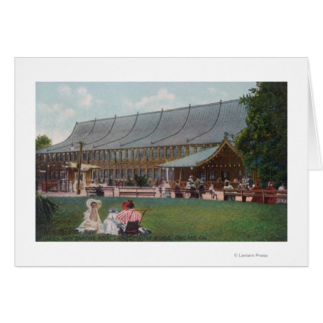 Vue extérieure de la patinoire du parc Idora (Devant horizontal)