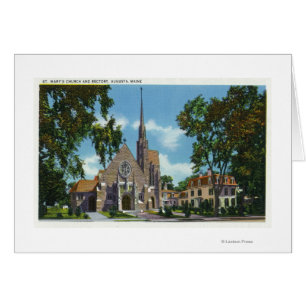 Vue extérieure de l'église St. Mary's et du rectoi